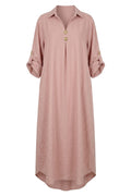 Wisteria Flow Dress | Pink solid