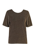 Katty Ss Blouse | Black. Gold