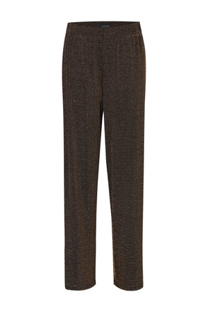 Katty Wide Pants | Black W. Gold
