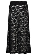 Lacy Long Skirt | Black | Nederdel fra Liberté – nedsat