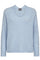 Thora V-Neck Knit | Cashmere Blue | Strik fra Mos Mosh