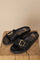 St. Tropez Ledersandale | Schwarz | Schuhe von Mos Mosh