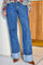 Izzy Denim Panel Pant | Mid Blue | Bukser fra Black Colour