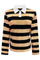Polo Ls Shirt | Caramel Black Stripe | Bluse fra Liberté