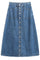 Adele Button Skirt | Blå | Nederdel fra Statebird
