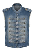 Holiday Vest 268678 | Denim | Marta du Chateau