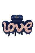 Love Hair Claw | Navy | Hårspænde fra By Timm