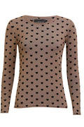 Mesh Ls Tshirt | Sand Black Flock Heart | Bluse fra Liberté – nedsat