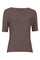 Mesh SS Tshirt | Dark Brown