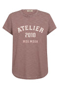Camp O-SS Stripe Tee  | Cowhide | T-Shirt fra Mos Mosh