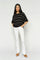 Ashley Deluxe Jeans Ankle | Bright White | Jeans fra Mos Mosh