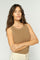 Ara Rib Tank Top | Petrified Oak | T-Shirt fra Mos Mosh