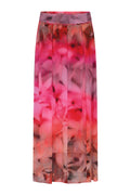 Mabell Midi+ Pleated Skirt | Coral w. Print | Nederdele fra Gustav – nedsat
