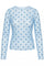 Sheer heart mesh | Sky blue | Mesh bluse fra Avery