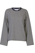 Nalia Ls Boxy Tshirt 22473 | Navy Creme Stripe | Liberté – nedsat