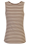Natalia Tank Top | Brown Creme Stripe – nedsat
