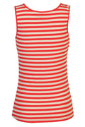 Natalia Tank Top | Lobster Red Creme Stripe – nedsat