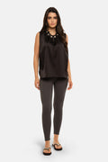 Ninna Rib Legging | Asphalt – nedsat