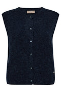 Almine Thora Knit Vest | Salute Navy | Vest fra Mos Mosh – nedsat