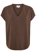 Nuni Vneck Tshirt | Brown – nedsat