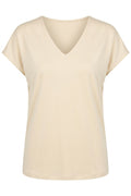 Nuni Vneck Tshirt | Champagne – nedsat