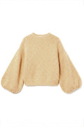 Pullover mit Puffärmeln 1038 | Kamel | Strick von Atelier C