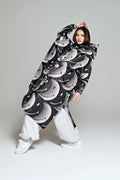 Halbmond-Smiley | Dunkelblau | Regenponcho von Rainkiss