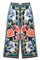 Silky Floral Pant | Navy | Bukser fra Atelier C