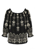 Chic Top | Black/White | Top fra Atelier C