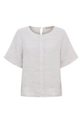 Ceyla Linen Top | Sabbia – nedsat