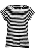 Ulla Stripe Tshirt | Black White Stripe | Bluse fra Liberté – nedsat