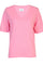 Ulla Ss Vneck Tshirt | Bubblegum | Bluse fra Liberté