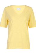 Ulla Ss Vneck Tshirt | Yellow | Bluse fra Liberté – nedsat
