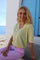 Ulla Ss Vneck Tshirt | Yellow | Bluse fra Liberté