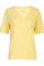 Ulla Ss Vneck Tshirt | Yellow | Bluse fra Liberté