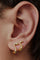 Lotus Huggie 9 mm Right | Forgyldt | Øreringe fra Maria Black