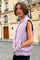 Casual quilted Vest | Lilac | Vest fra Avery