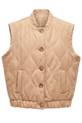Casual quilted Vest | Vanilla | Vest fra Avery – nedsat