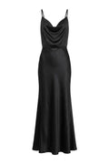 Winona satin dress | Black – nedsat