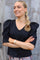 Winnie V Button Blouse | Black | Bluse fra Liberté