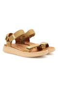 Line | Khaki | Sandaler fra Woden – nedsat