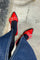 Saso Low 23185 | Rød lak | Loafers fra Pavement