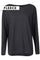 Alma Ls Top (Fleece) | Dunkelgrau | Bluse von Liberté