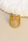 Wide hammered wave ring | Ring fra Birdsong