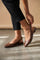 Symi Slingback Balllerina | Dark Maroon