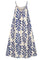 Lucane Print strap dress | Blue