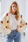Erdbeer-Cardigan | Ecru | Stricken von Avery