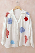 Patch Shirt | Weiß | Shirt von Atelier C