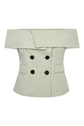 Ivanna Waistcoat 207825 | Green Tint | Vest fra Copenhagen Muse