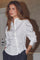 Sanna Asym Placket Shirt 35968 | White | Bluse fra Co'couture